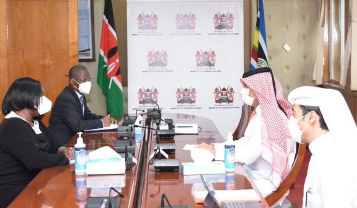 Kenya's FM meets Qatar Envoy